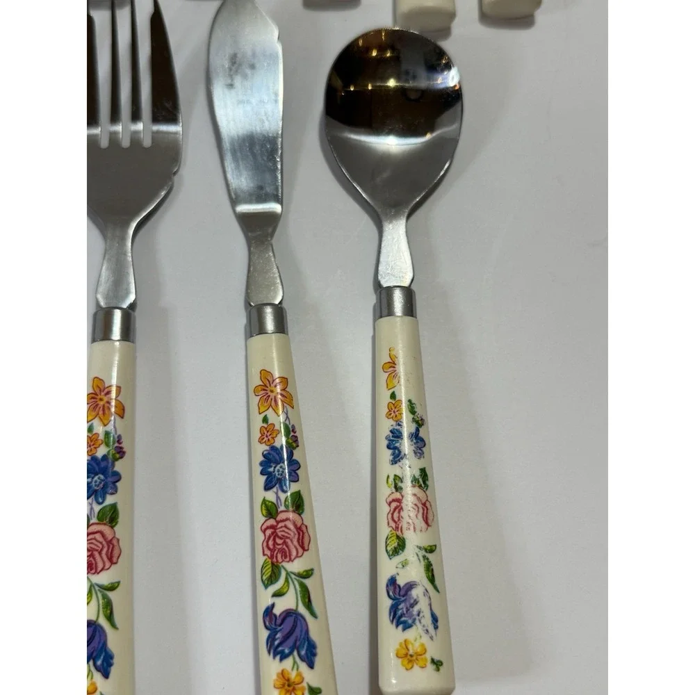 1970's Floral Flatware